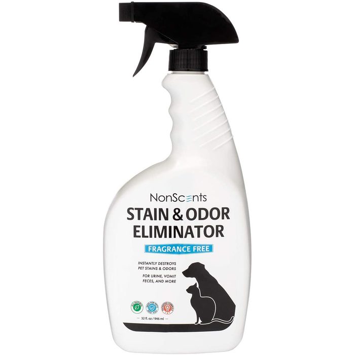 A spray bottle labeled 