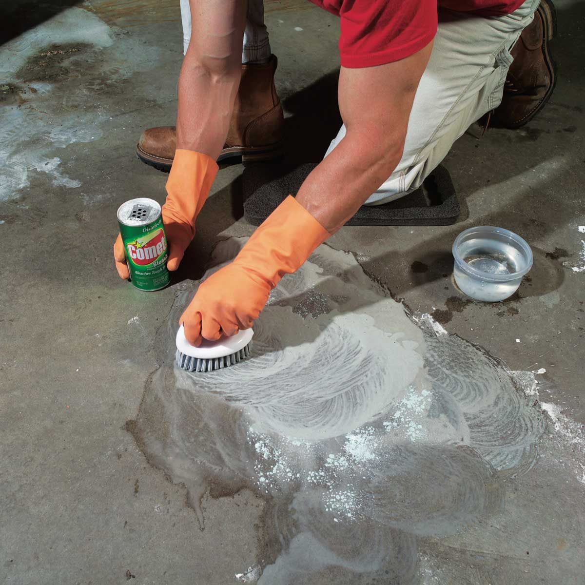 Scrub to Remove Embedded Particles
