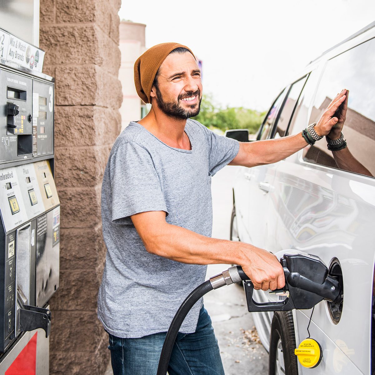 gas station fueling