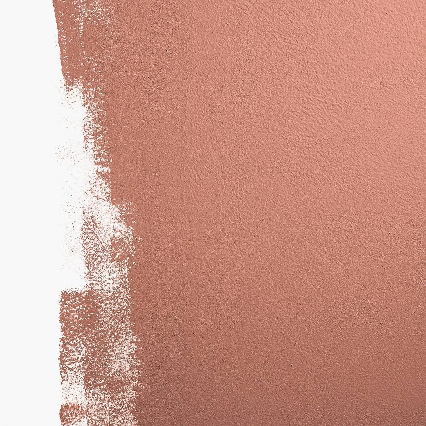 close up of painted terra cotta wall