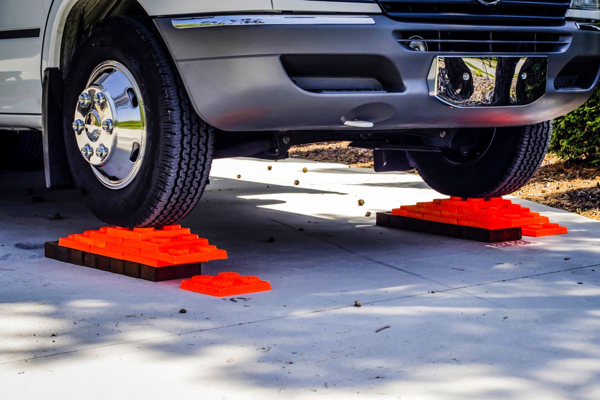 Rv On Leveling Blocks