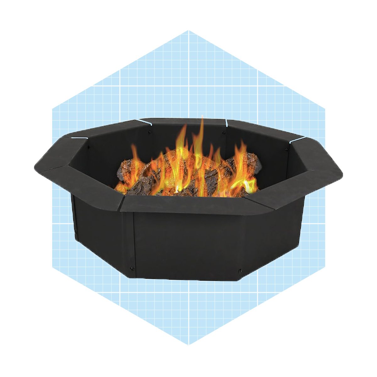 Sunnydaze Decor Octagon Fire Ring Insert For Patio