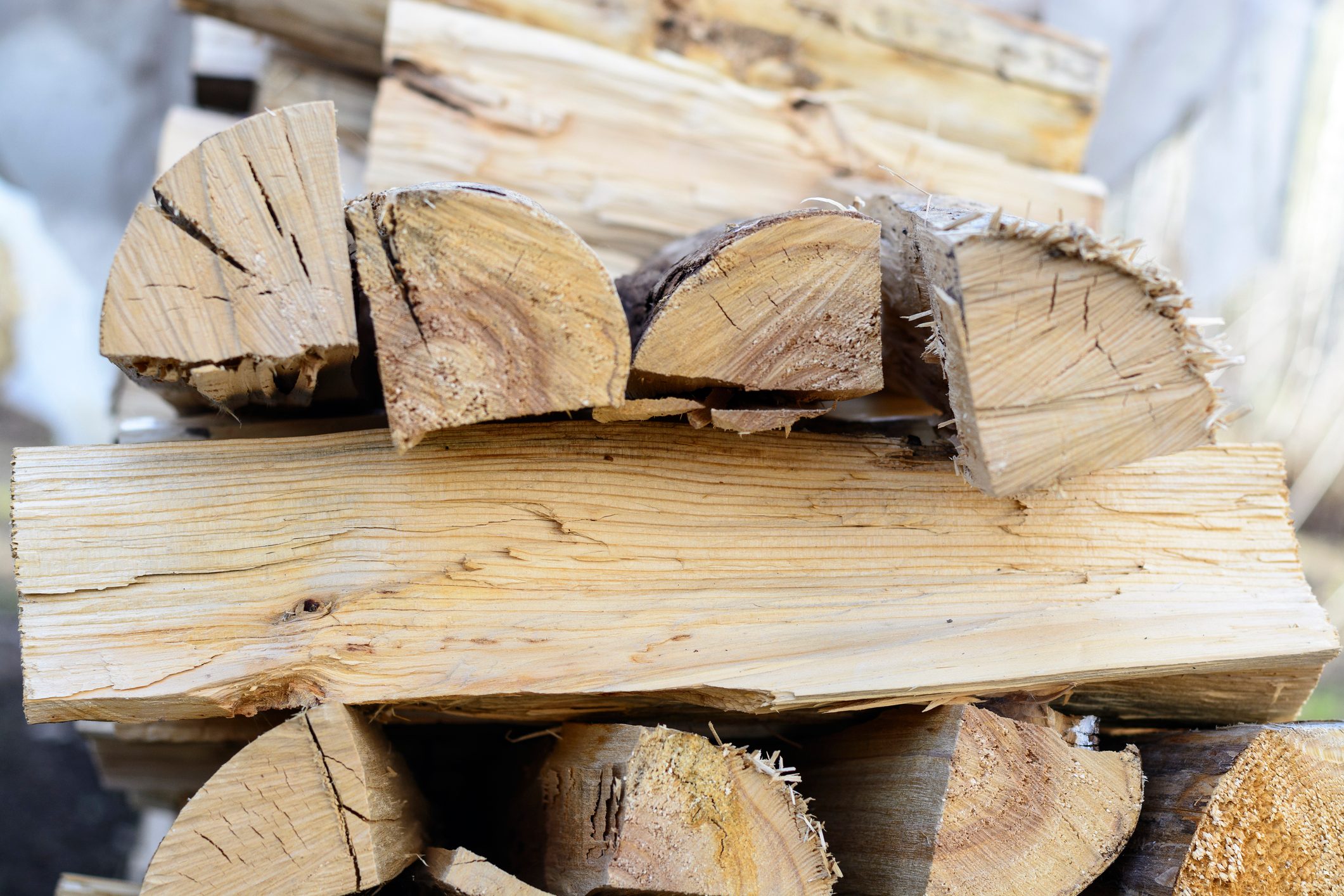 kiln dried firewood stack