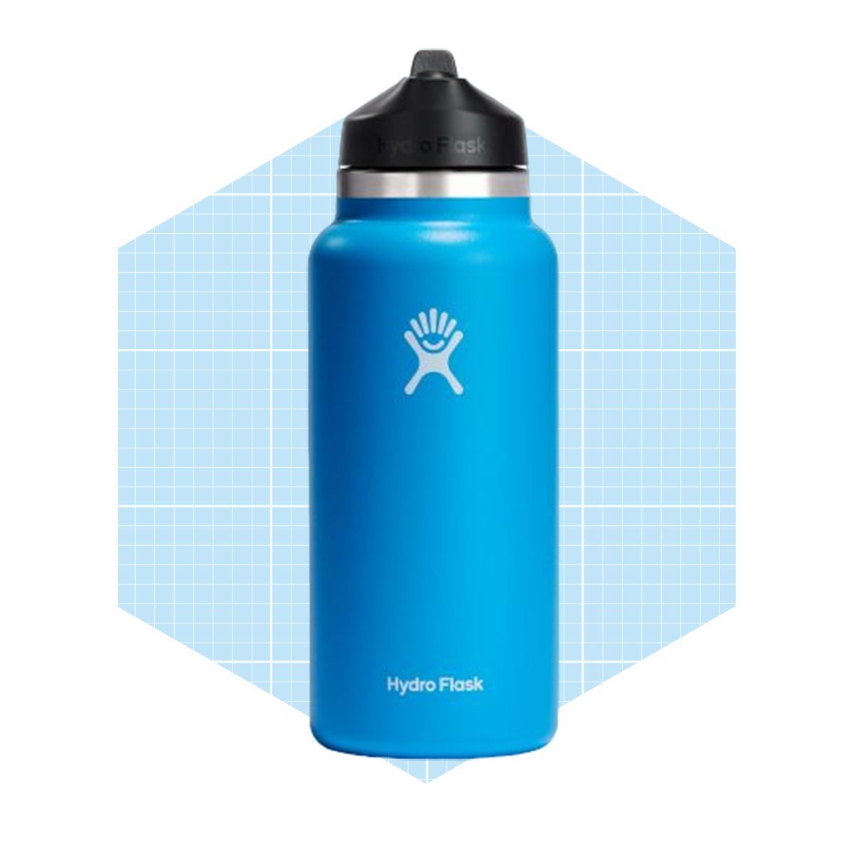 Wide Mouth Bottle With Straw Lid