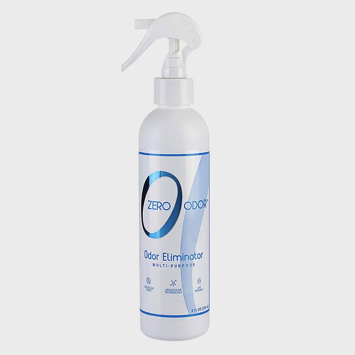 A white spray bottle labeled 