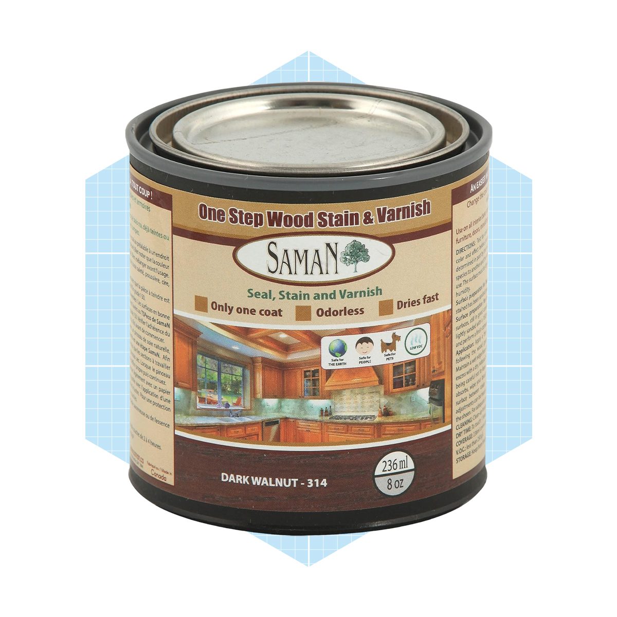 Saman Interior One Step Wood Seal, Stain And Varnish