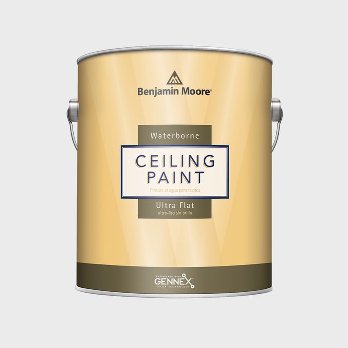 A paint can labeled 