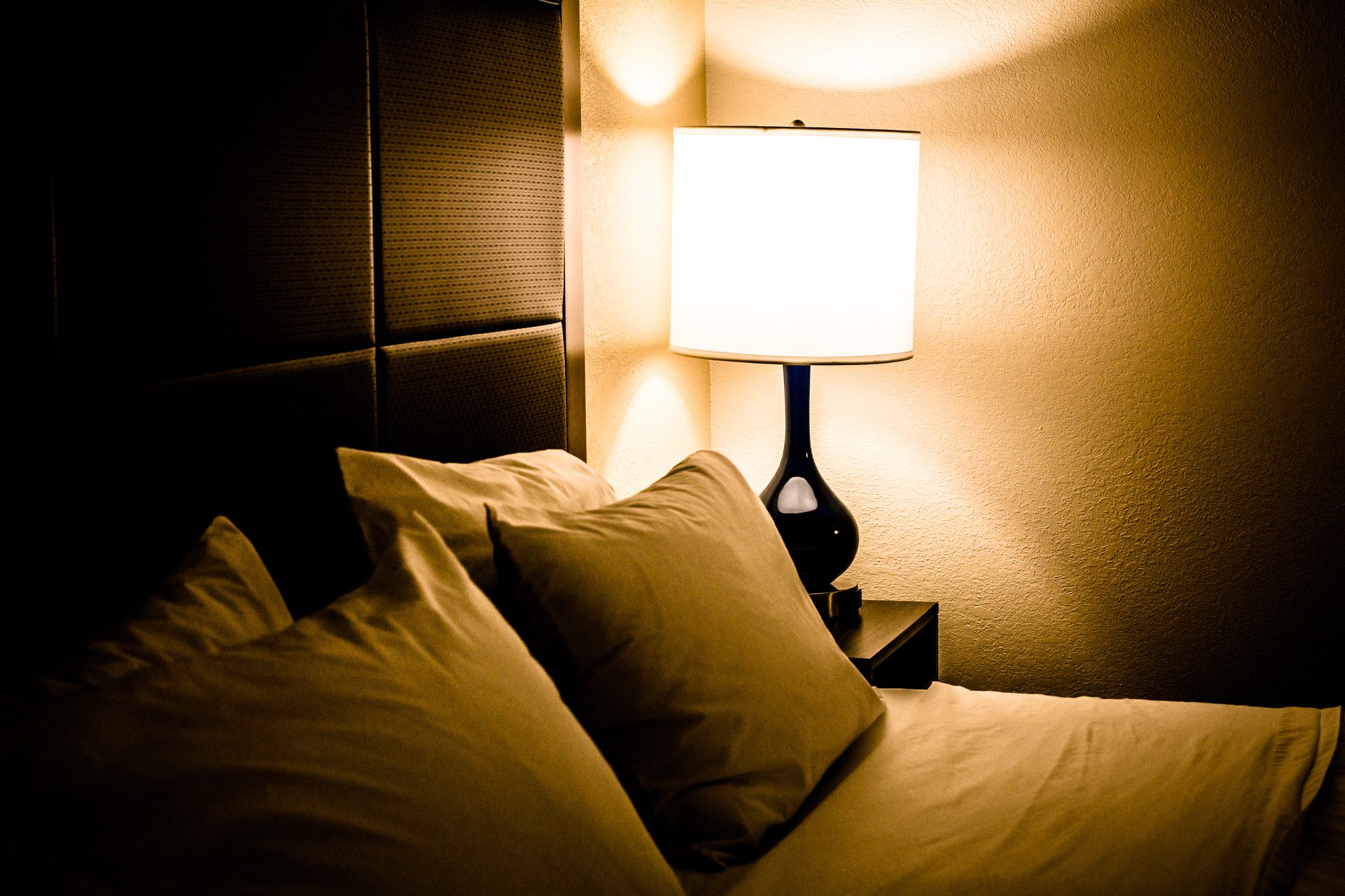 Bedroom at night