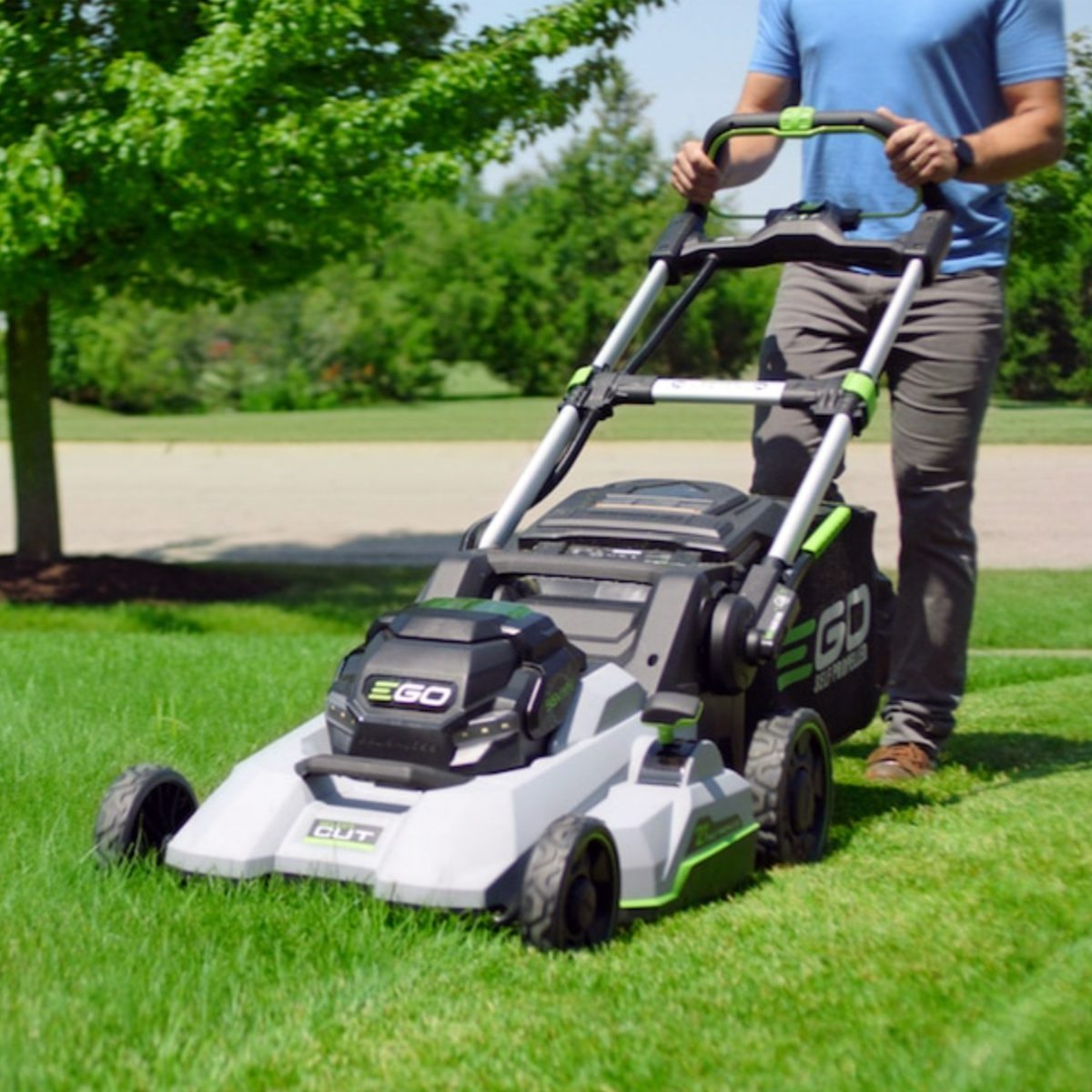 Ego Power Select Cut Brushless 21 In Self Propelled Cordless Electric Lawn Mower