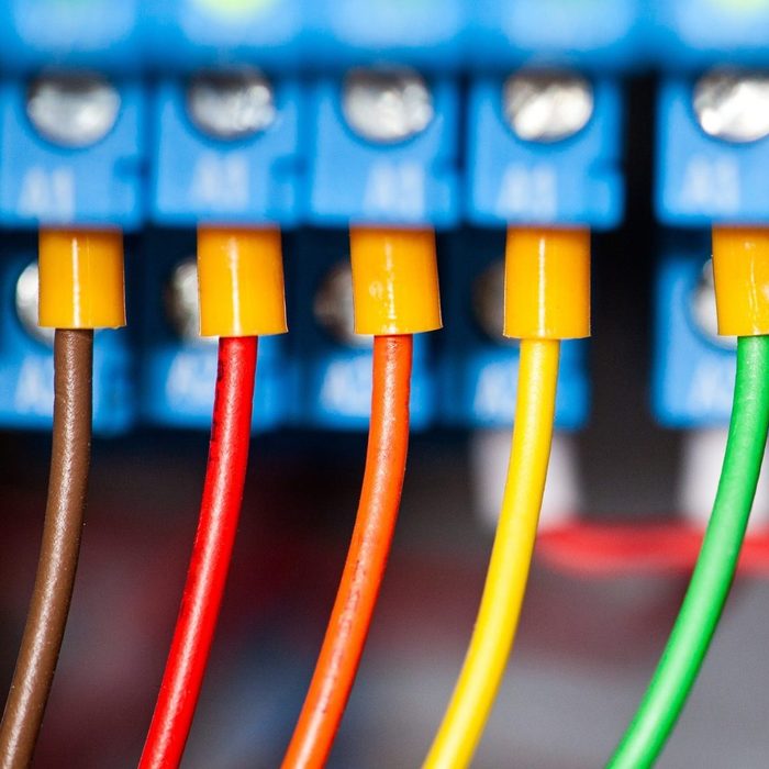Close-up Of a Electrical Panel