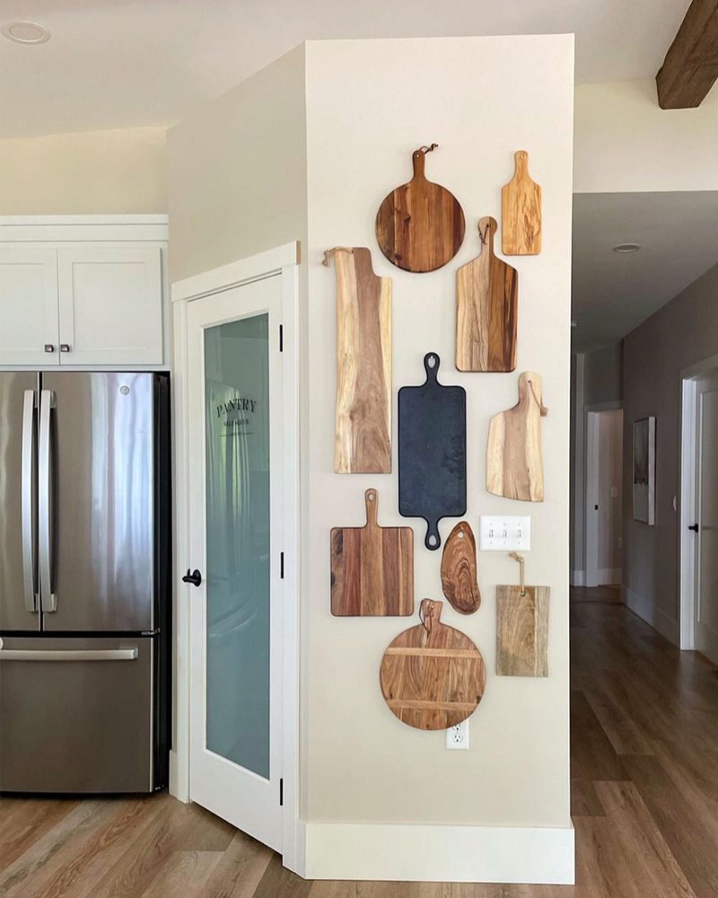 Cutting Board Wall Courtesy @panache.interiors.design Via Instagram