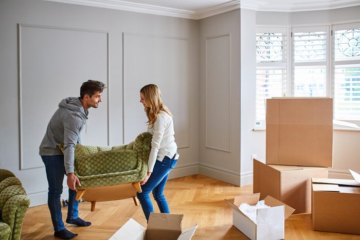 Settling in to their dream home