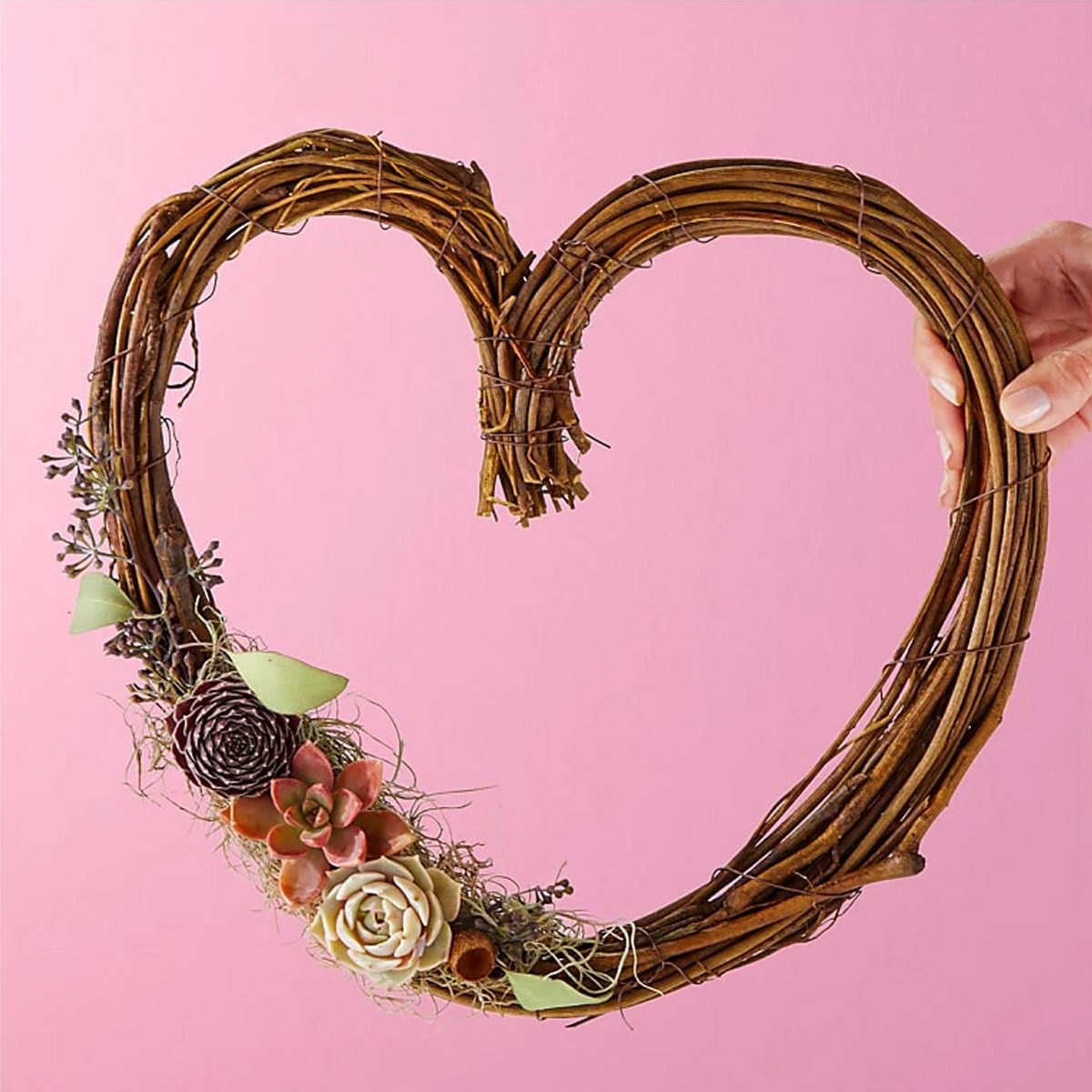 I 'a Door' You Heart Succulent Wreath Ecomm Ftd.com