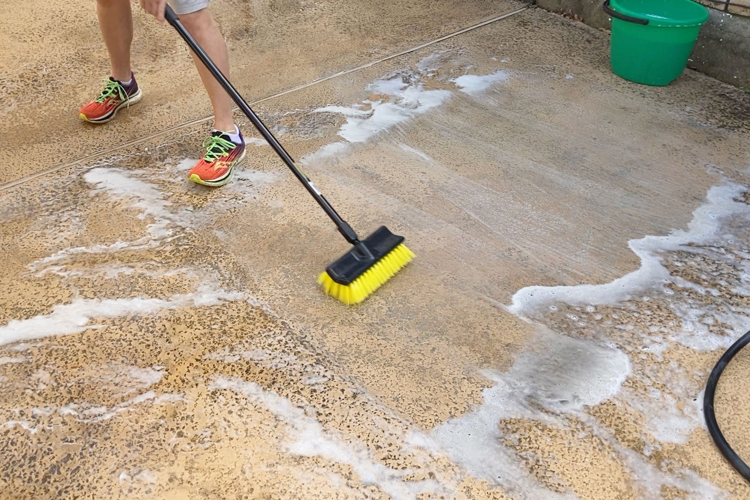 scrub patio