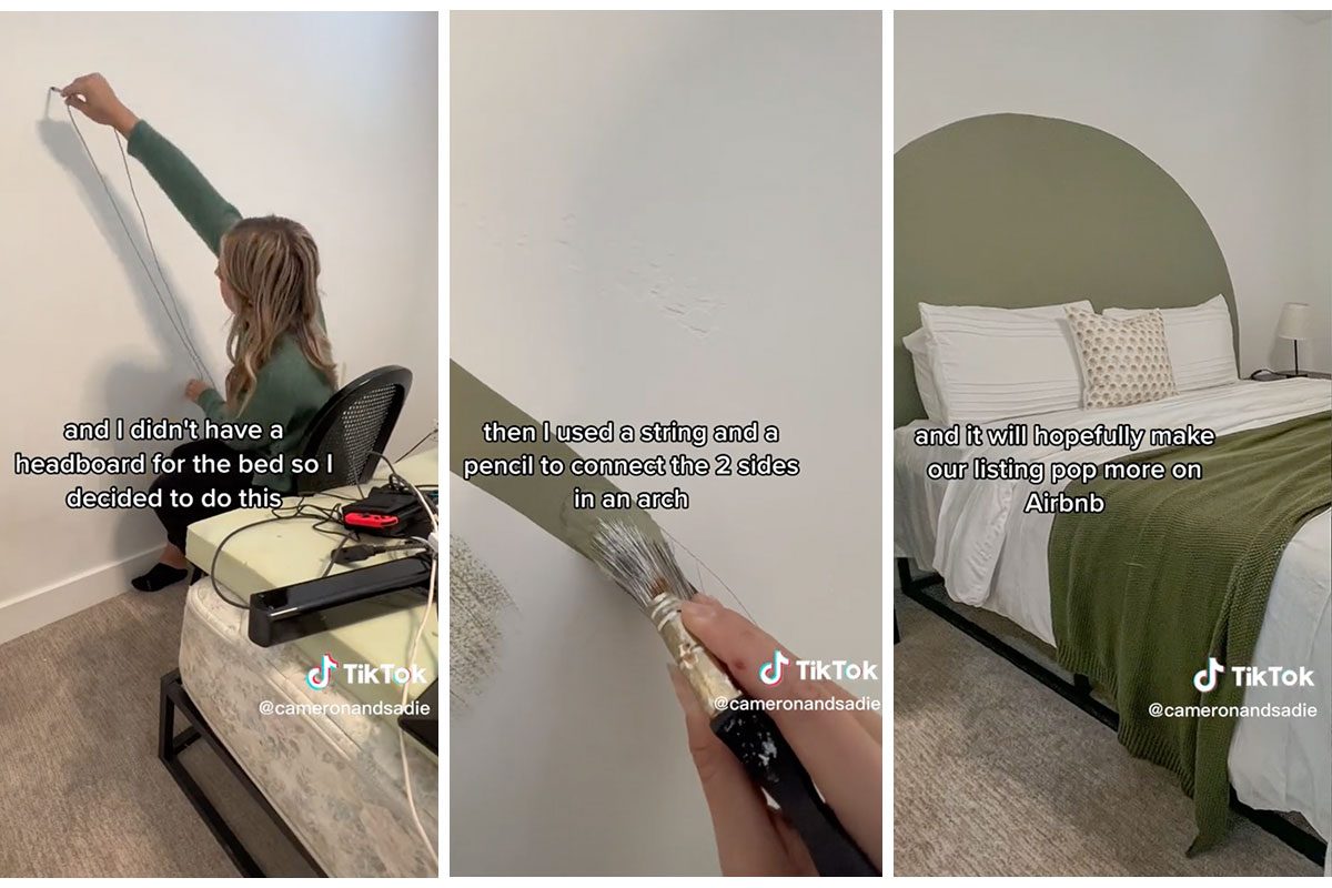 Remodel Your Bedroom With This Easy DIY Painted Headboard