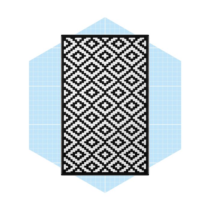 Green Decore Reversible Rug