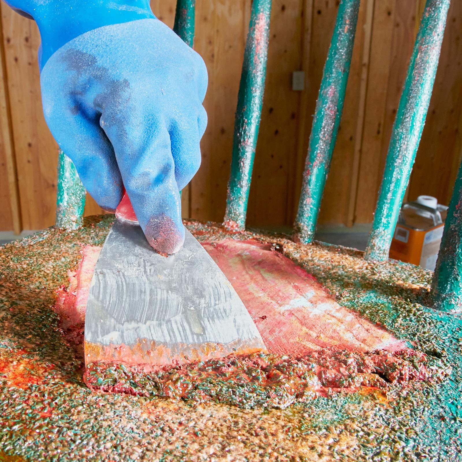 Stripping painted wood Furniture