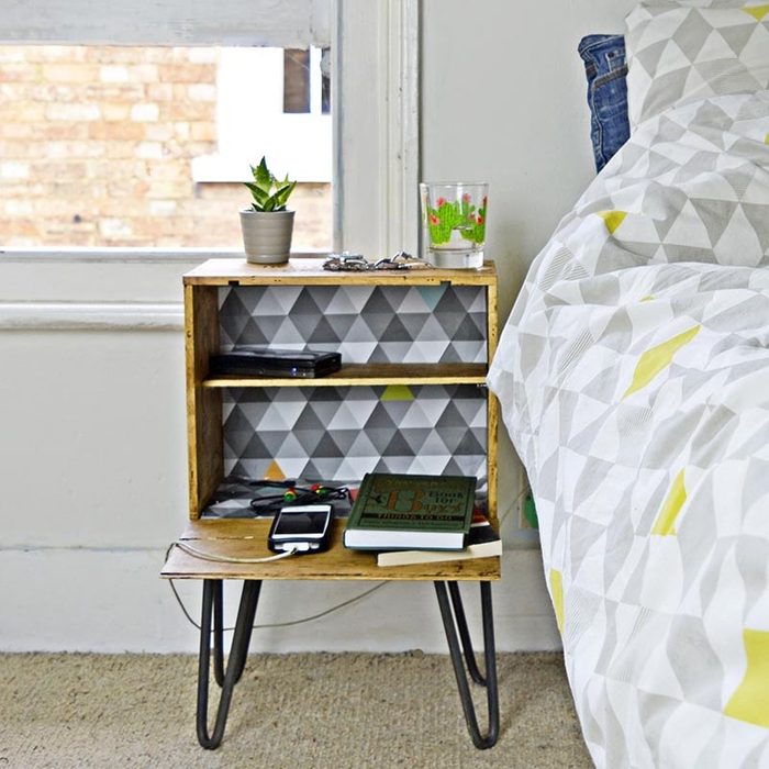 Diy Nightstand With Hairpin Legs