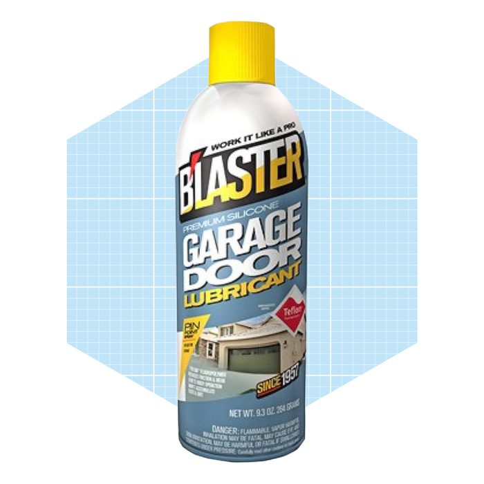 A spray can labeled 