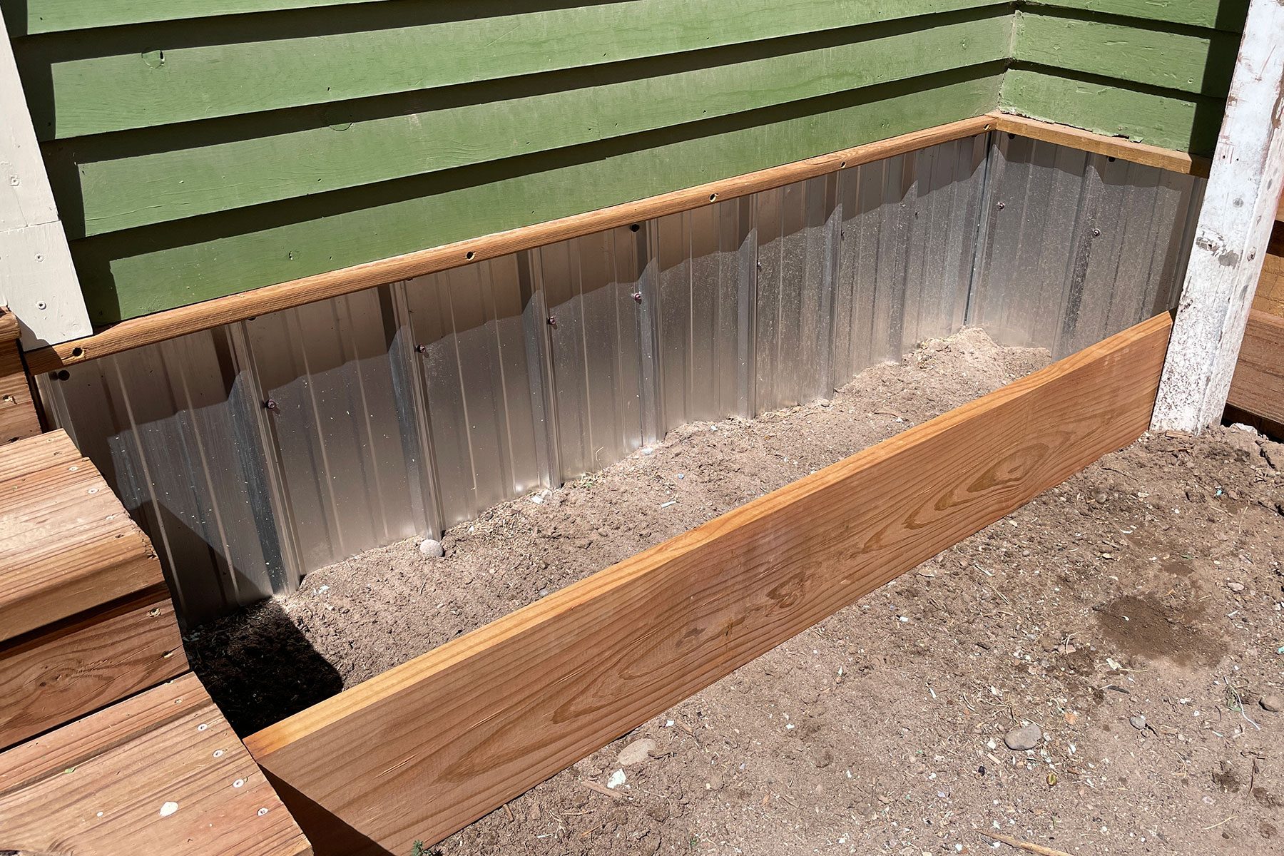 Installed border edging