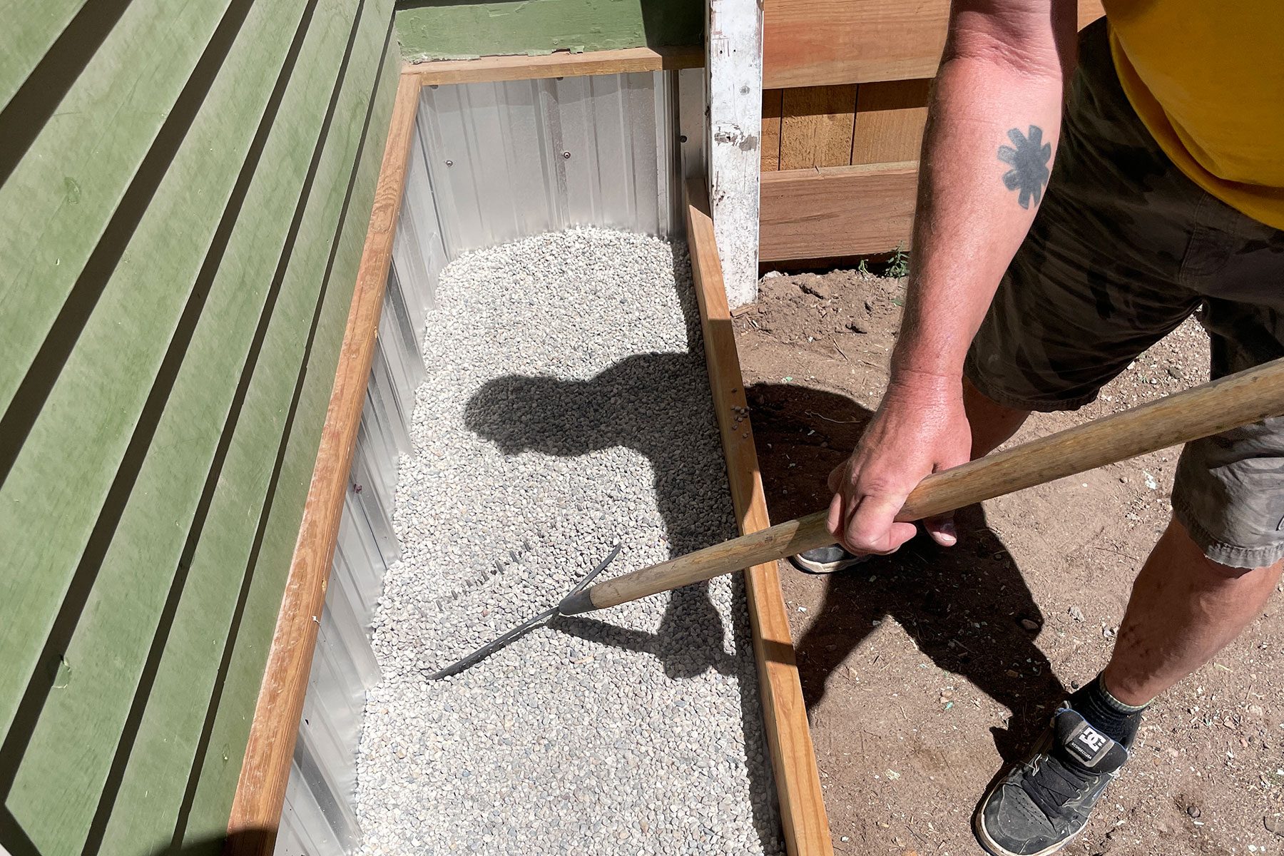 Adding gravel