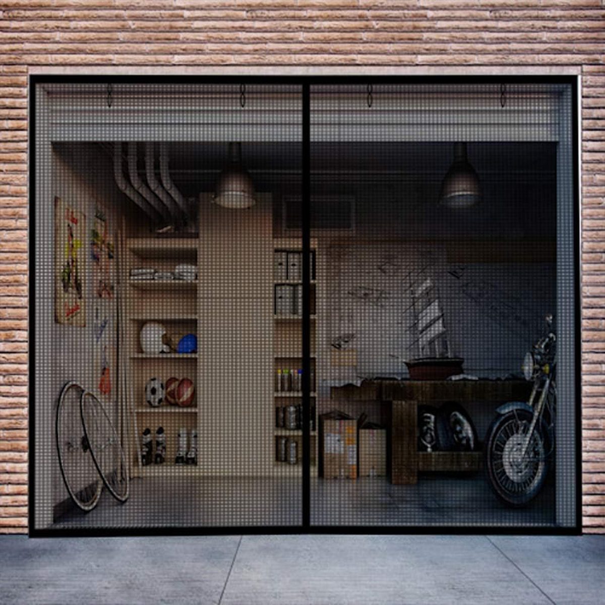 Pick For Life 1 Car Garage Screen Door Ecomm Via Amazon.com