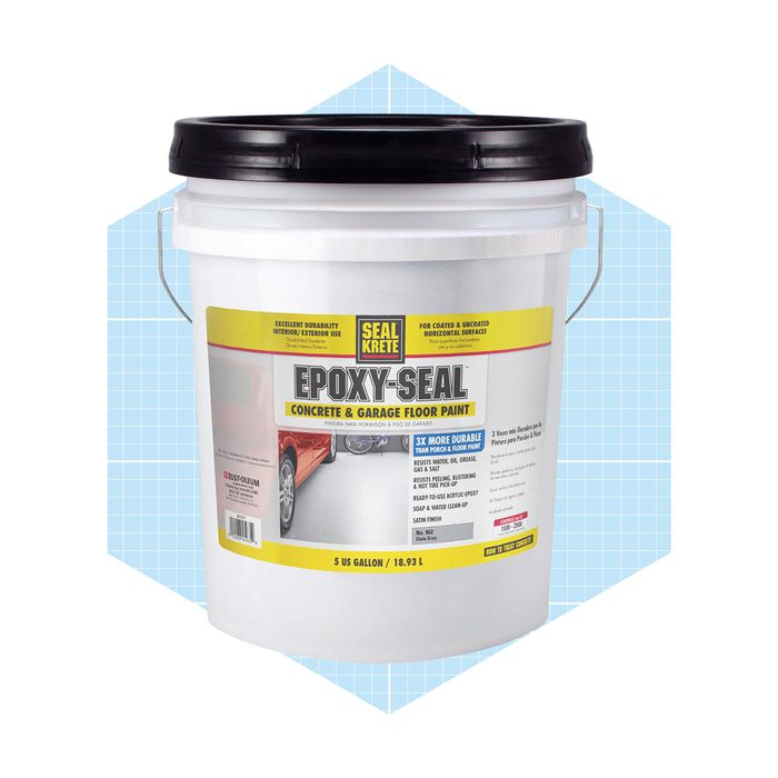 A white bucket labeled 