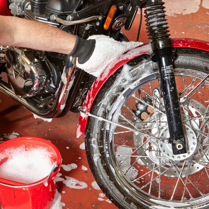 Washing Motorcycle