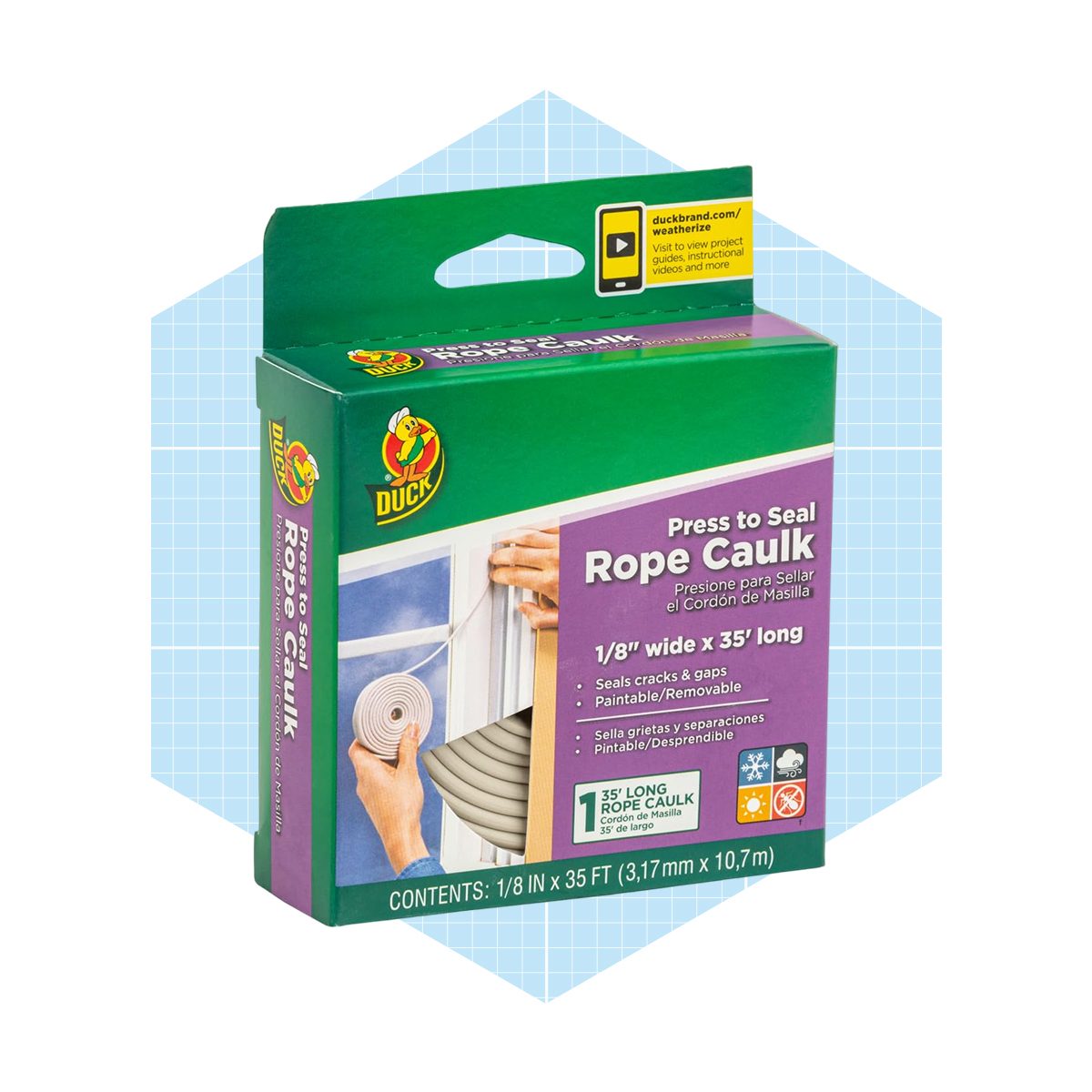 Duck Brand Press To Seal Rope Caulk