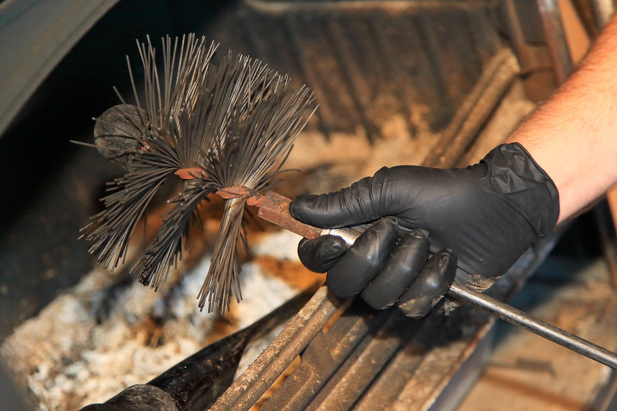 Brushing by the interior.