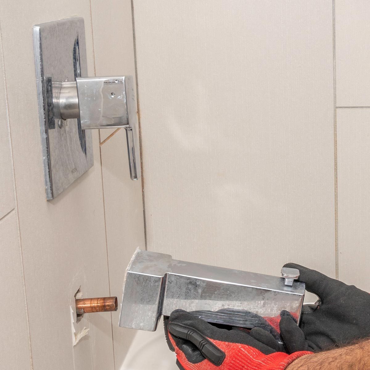 How To Replace A Bathtub Spout Remove the existing spout
