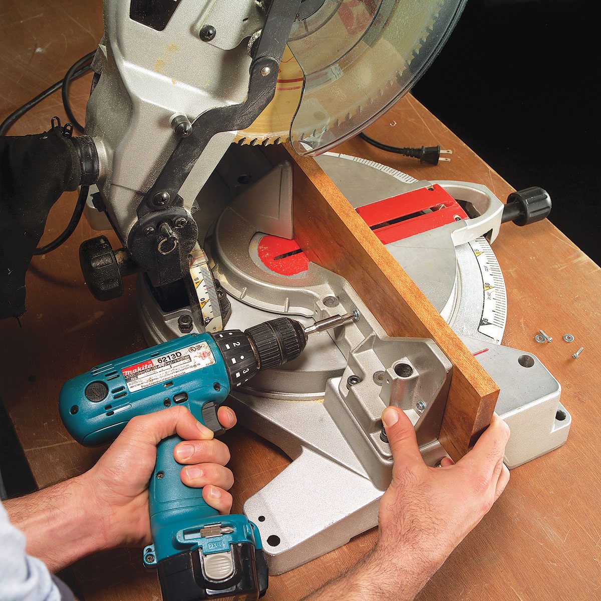 Drilling a small hole with driller