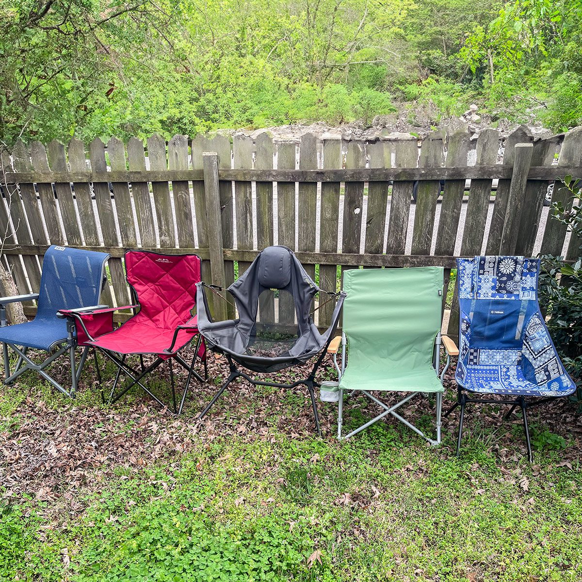 Camping chair group shot 