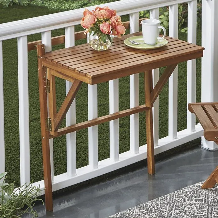 Fhm Ecomm Jceon Acacia Fliptop Outdoor Balcony Table Via Wayfair