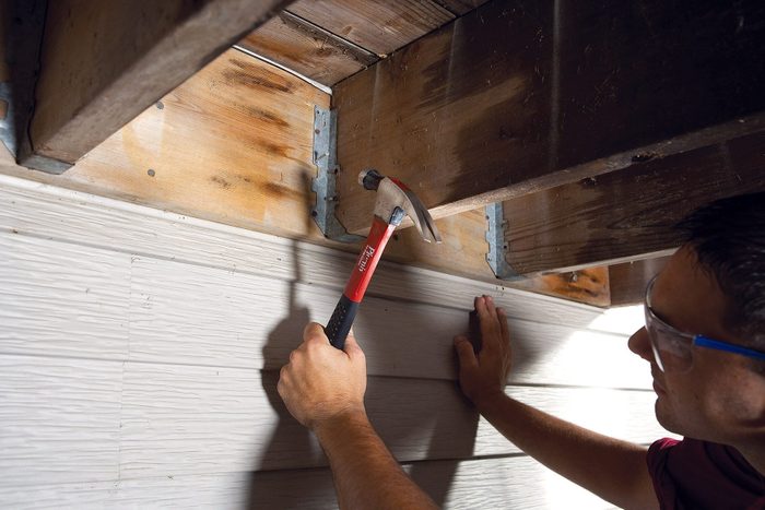 Missing nails in joist hangers