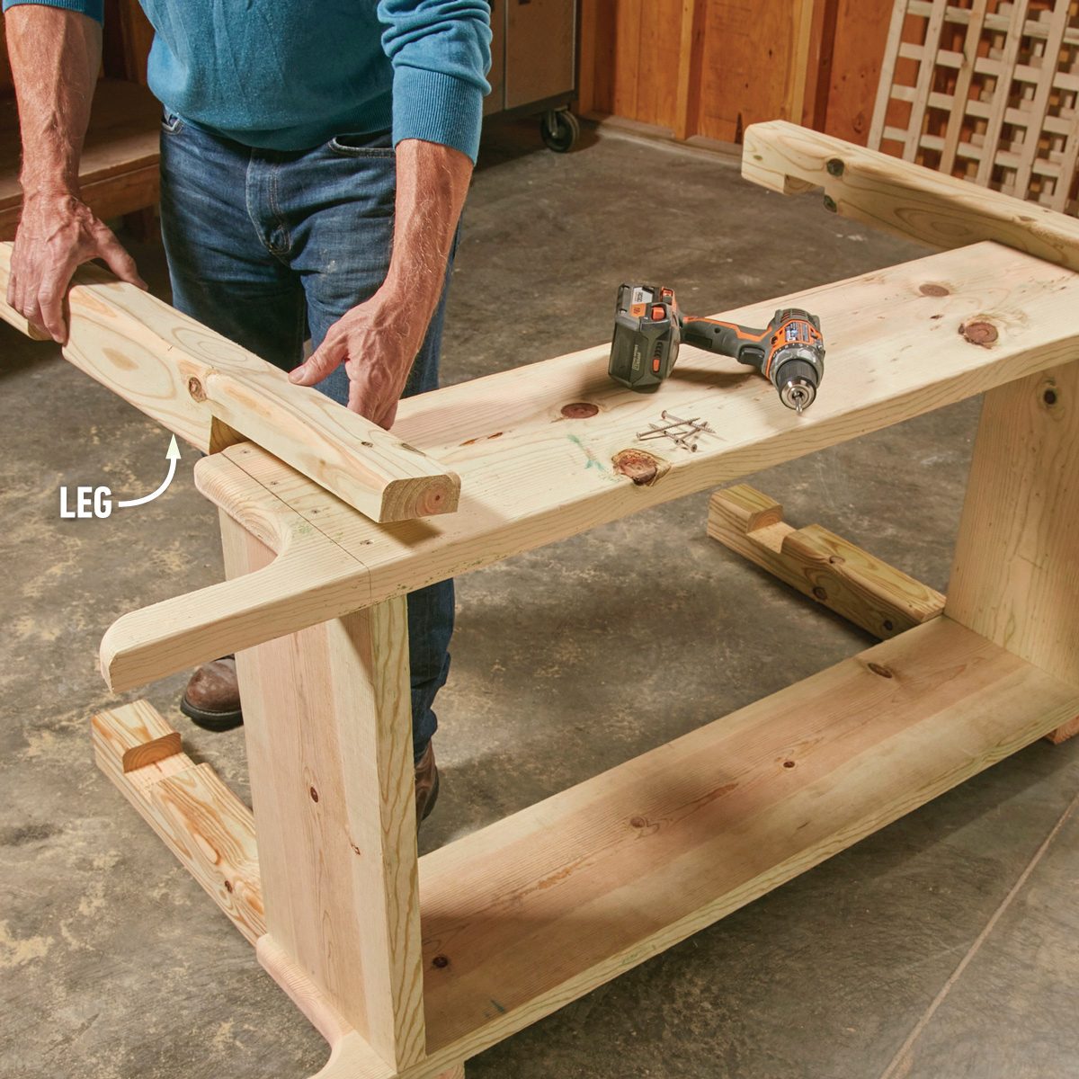 How To Build A Diy Raised Patio Planter With Legs Add the Legs