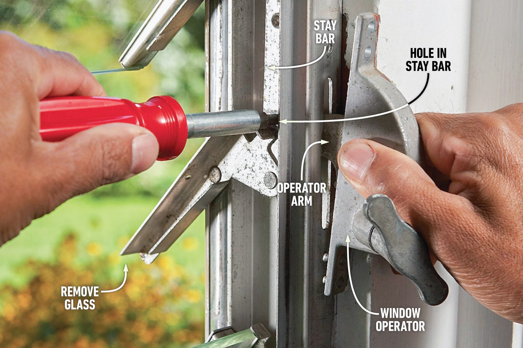 How To Repair Jalousie Windows repair and remove the old window operator