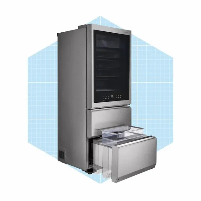 Lg 65 Bottle Capacity Textured Steel Dual Zone Cooling Freestanding Wine Cooler Ecomm Lowes