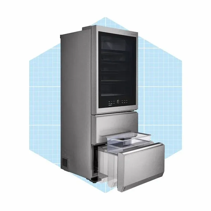 Lg 65 Bottle Capacity Textured Steel Dual Zone Cooling Freestanding Wine Cooler Ecomm Lowes