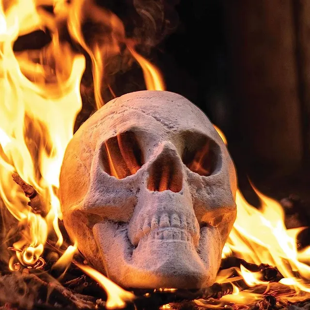 Osker Ceramic Fireproof Fire Pit Skull Ecomm Via Amazon 1