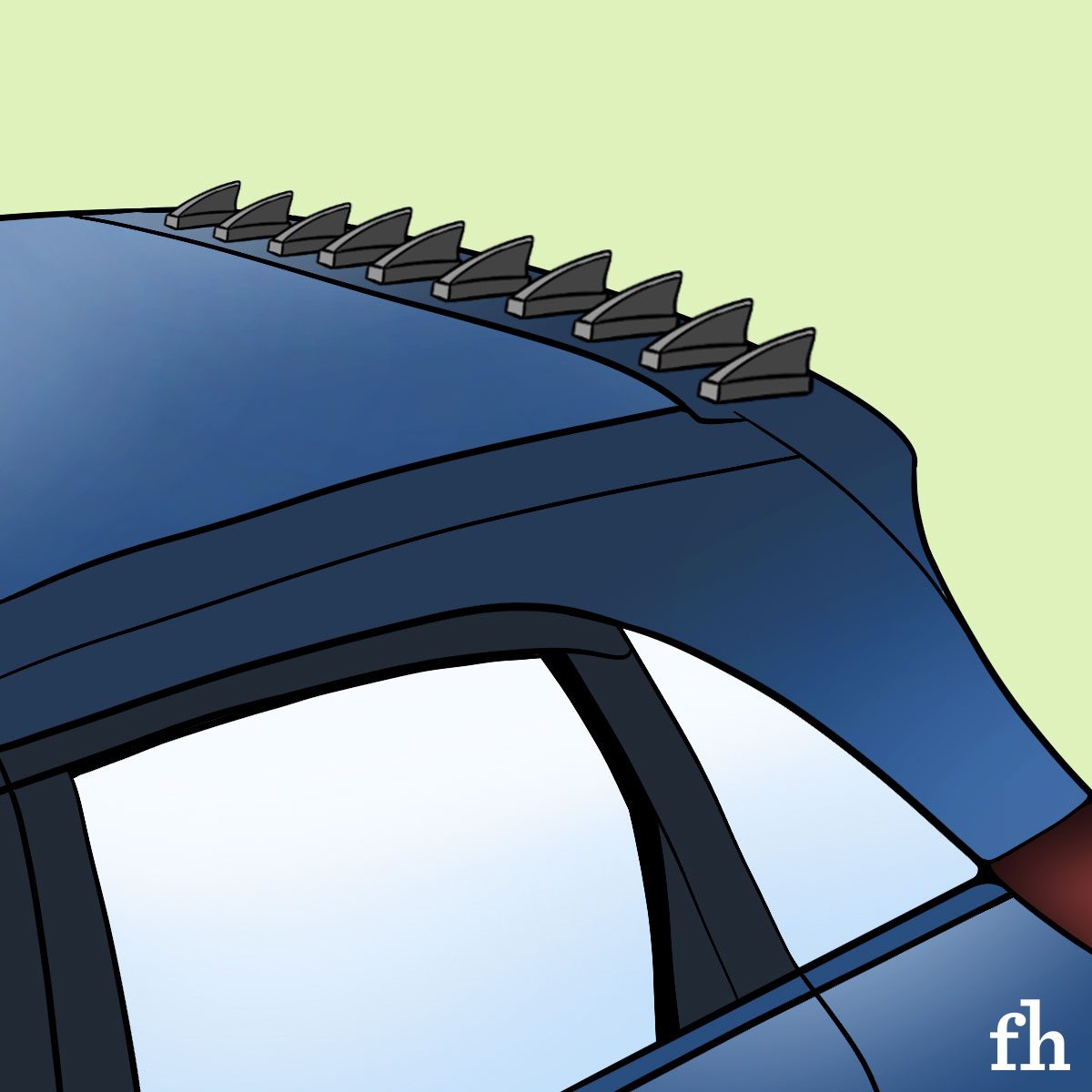 Why Some Cars Have Multiple ‘Shark Fins’—And What They’re Really For