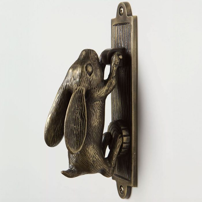 Swinging Hare Door Knocker