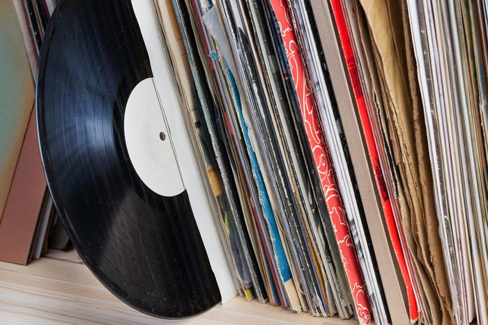 old vinyl record lp's with sleeves