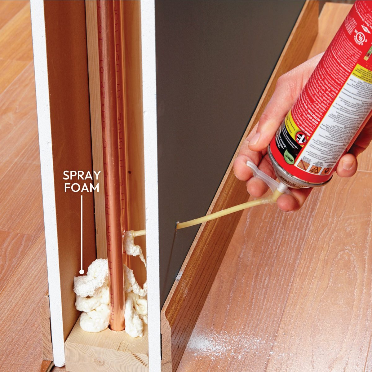 Annoying Home Noises And How To Eliminate Them Forever Fix for Noisy Pipes: Spray Foam on Vibrating Pipes