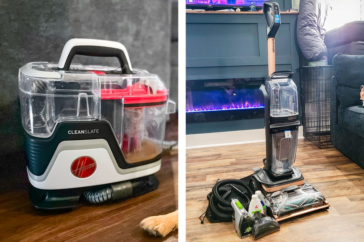 Hoover Vs Bissell, Hoover Clean Slate ,Bissell Revolution Hydrosteam Pet Carpet Cleaner