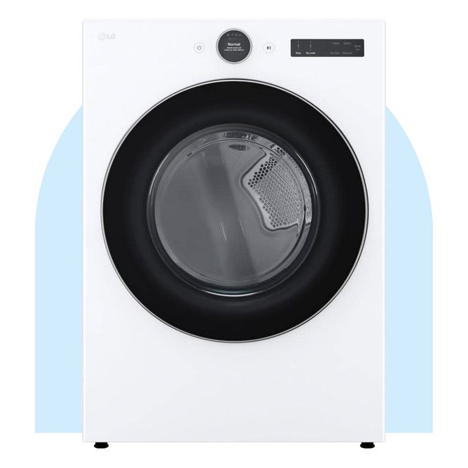 Lg 7.4 Cu. Ft. Vented Stackable Smart Electric Dryer Via Homedepot.com