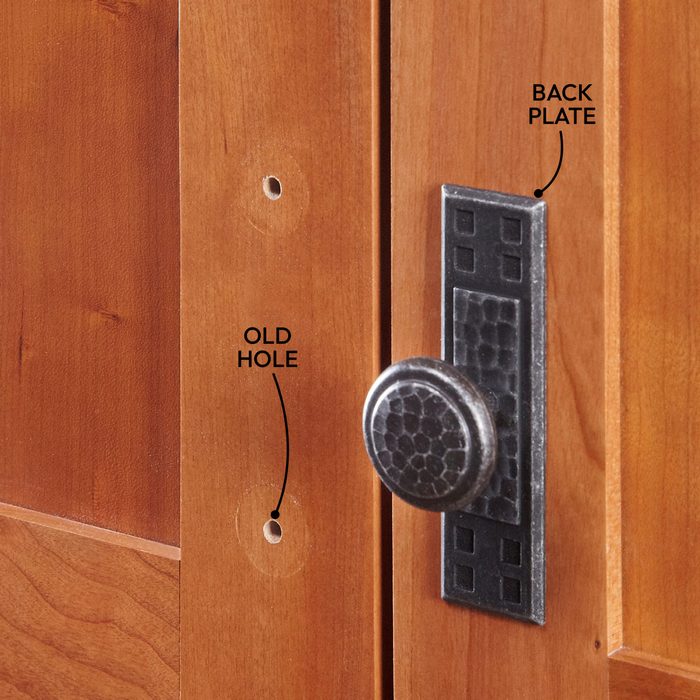 Hide Old Holes With Back Plates