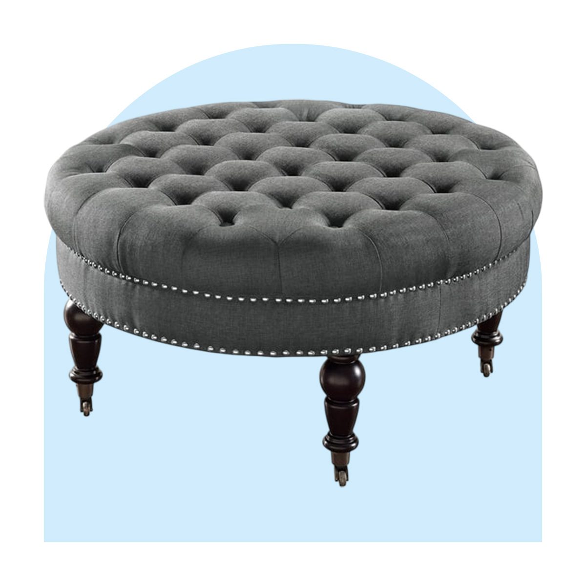 Round Tufted Ottoman