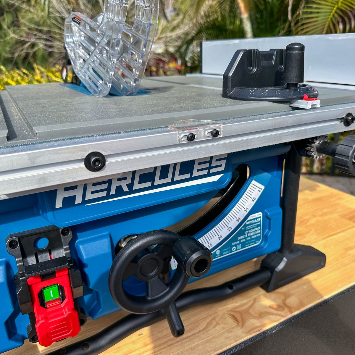 Hercules 15 Amp, 10 In. Compact Jobsite Table Saw With Rack And Pinion Fence