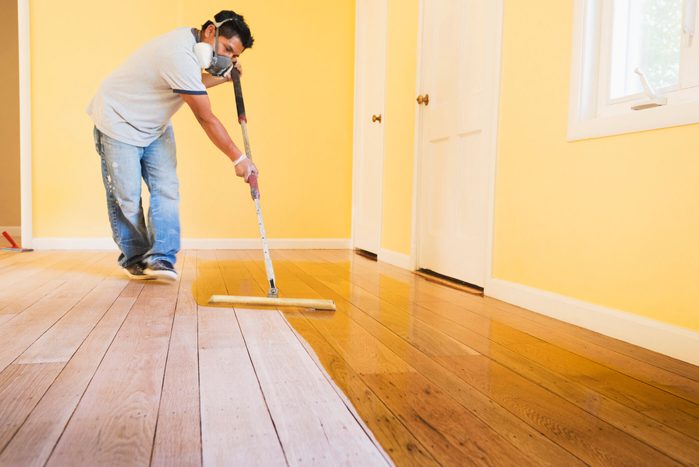 Refinishing floors in new house